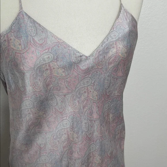 VTG 1980’S Glynn & Jacalyn Manson For Neiman Marcus Silk Paisley Slip Medium